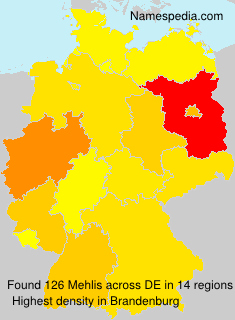 Surname Mehlis in Germany Surname Mehlis in Germany