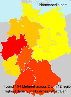 Surname Mehmet in Germany Surname Mehmet in Germany