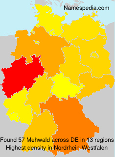 Surname Mehwald in Germany Surname Mehwald in Germany