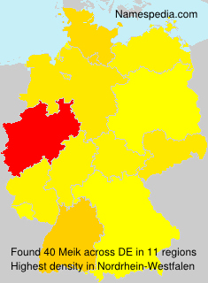 Surname Meik in Germany Surname Meik in Germany