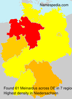 Surname Meinardus in Germany Surname Meinardus in Germany