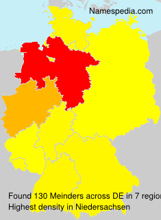 Surname Meinders in Germany Surname Meinders in Germany
