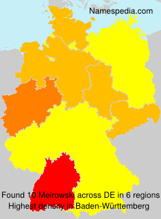 Surname Meirowski in Germany Surname Meirowski in Germany