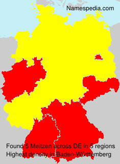 Surname Meitzen in Germany Surname Meitzen in Germany