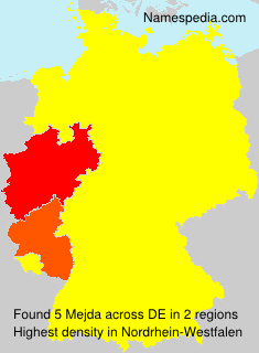 Surname Mejda in Germany Surname Mejda in Germany