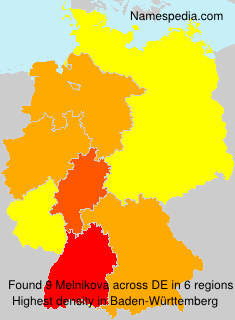 Surname Melnikova in Germany Surname Melnikova in Germany