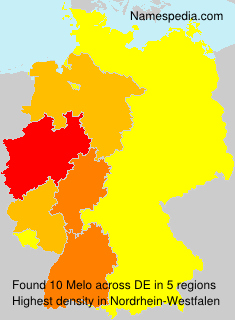 Surname Melo in Germany Surname Melo in Germany