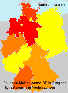 Surname Melson in Germany Surname Melson in Germany