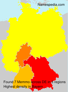 Surname Memmo in Germany Surname Memmo in Germany