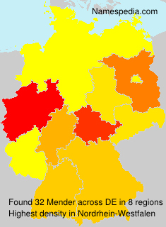 Surname Mender in Germany Surname Mender in Germany
