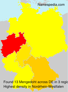Surname Mengedoht in Germany Surname Mengedoht in Germany