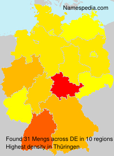 Surname Mengs in Germany Surname Mengs in Germany