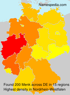Surname Menk in Germany Surname Menk in Germany