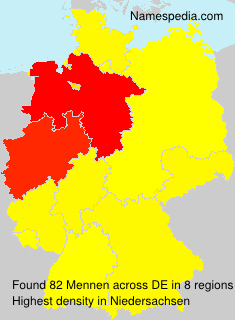 Surname Mennen in Germany Surname Mennen in Germany