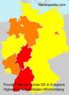 Surname Mercer in Germany Surname Mercer in Germany