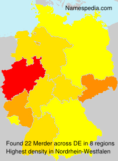Surname Merder in Germany Surname Merder in Germany