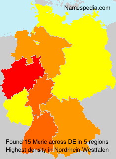 Surname Meric in Germany Surname Meric in Germany