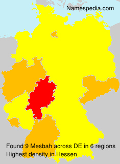 Surname Mesbah in Germany Surname Mesbah in Germany