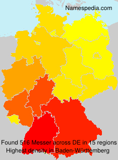 Surname Messer in Germany Surname Messer in Germany