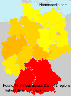 Surname Metsch in Germany Surname Metsch in Germany