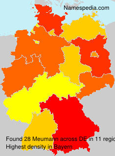 Surname Meumann in Germany Surname Meumann in Germany