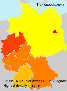 Surname Meunier in Germany Surname Meunier in Germany