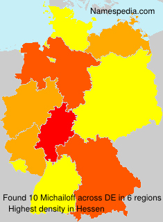 Surname Michailoff in Germany Surname Michailoff in Germany