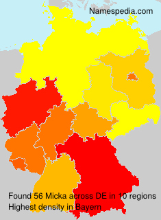 Surname Micka in Germany Surname Micka in Germany