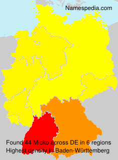 Surname Micko in Germany Surname Micko in Germany