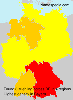 Surname Miehling in Germany Surname Miehling in Germany