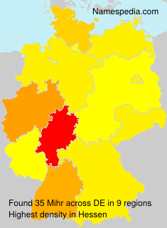 Surname Mihr in Germany Surname Mihr in Germany