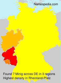 Surname Minig in Germany Surname Minig in Germany