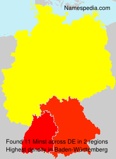 Surname Minst in Germany Surname Minst in Germany