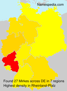 Surname Mirkes in Germany Surname Mirkes in Germany