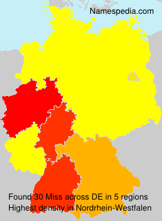 Surname Miss in Germany Surname Miss in Germany