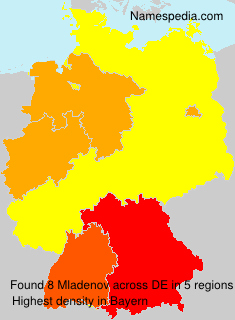 Surname Mladenov in Germany Surname Mladenov in Germany