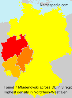 Surname Mladenovski in Germany