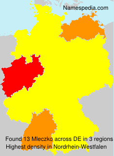 Surname Mleczko in Germany