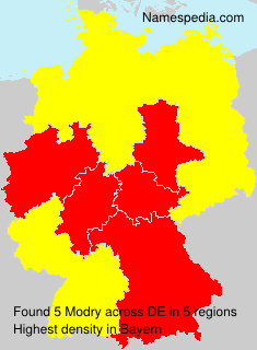 Surname Modry in Germany Surname Modry in Germany