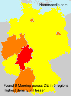 Surname Moering in Germany Surname Moering in Germany
