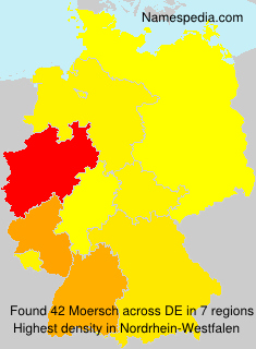 Surname Moersch in Germany Surname Moersch in Germany