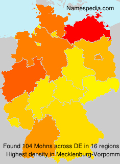 Surname Mohns in Germany Surname Mohns in Germany