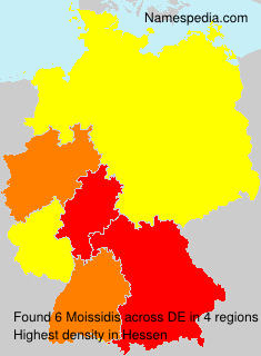 Surname Moissidis in Germany Surname Moissidis in Germany