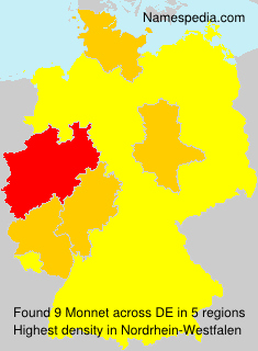 Surname Monnet in Germany Surname Monnet in Germany