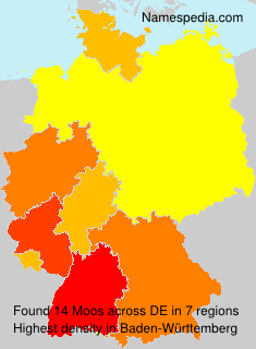 Surname Moos in Germany Surname Moos in Germany