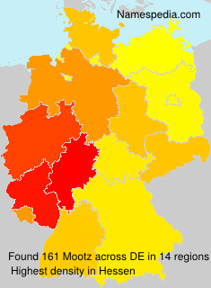 Surname Mootz in Germany Surname Mootz in Germany