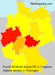 Surname Mordt in Germany Surname Mordt in Germany