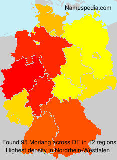 Surname Morlang in Germany Surname Morlang in Germany