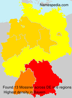 Surname Mossner in Germany Surname Mossner in Germany