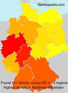 Surname Motzko in Germany Surname Motzko in Germany